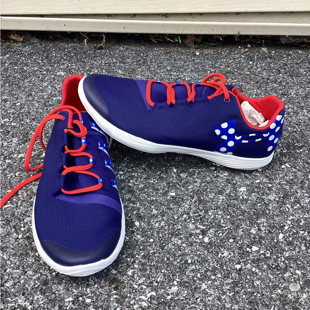 Under Armour Girls Street Precision 1288227-404 Blue Running Shoes Sneakers 5.5y